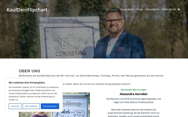 Screenshot of kaufdeinflipchart.de