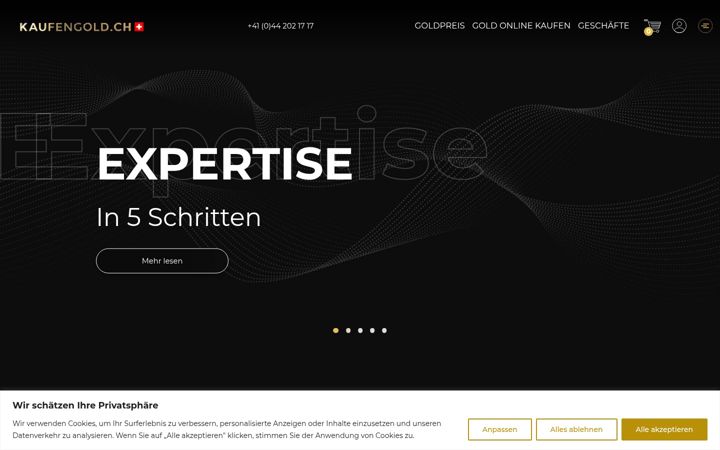 Screenshot of kaufengold.ch