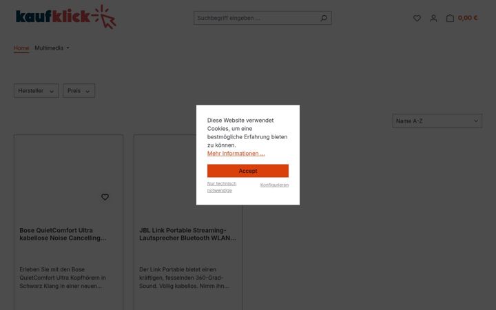 Screenshot of kaufklick.de