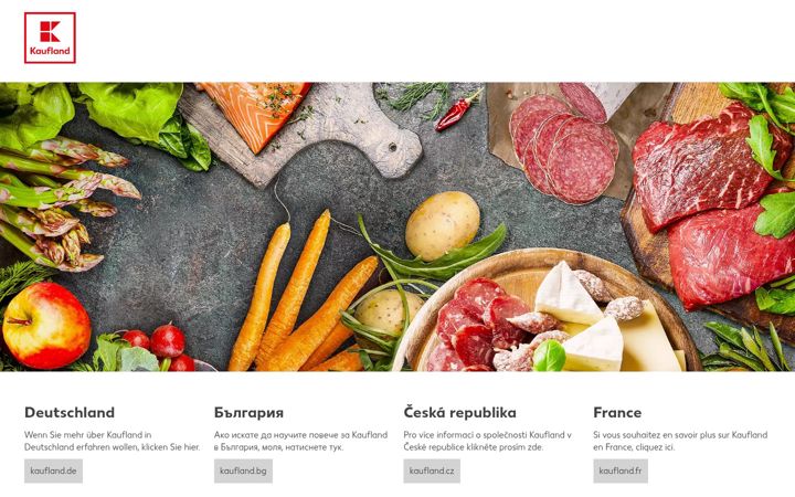 Screenshot of kaufland.net