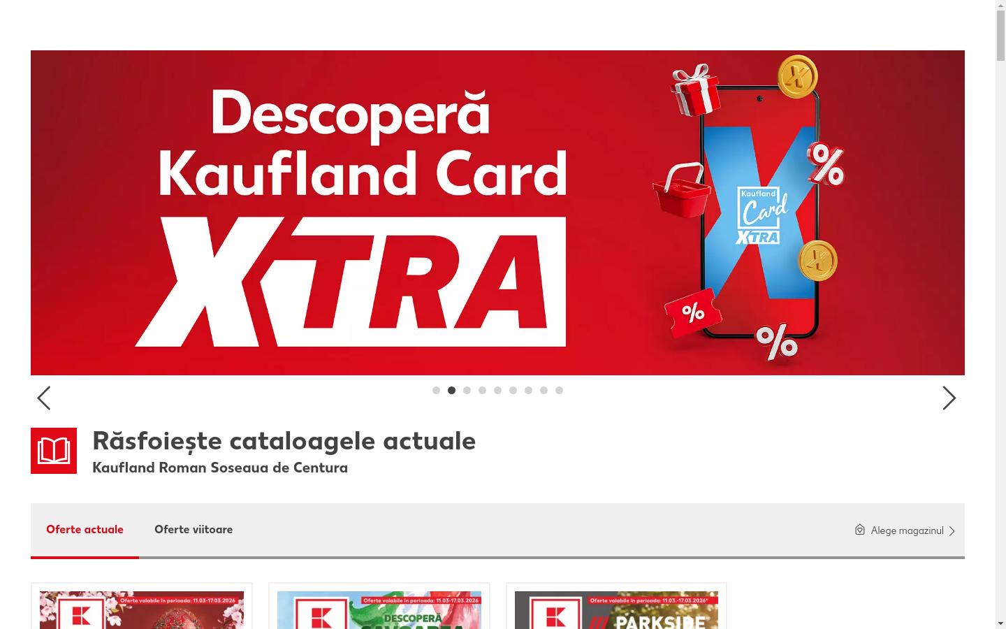 Screenshot of kaufland.ro