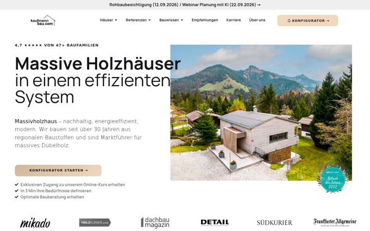 Screenshot of kaufmannbau.com
