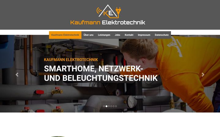 Screenshot of kaufmannelektrotechnik.de