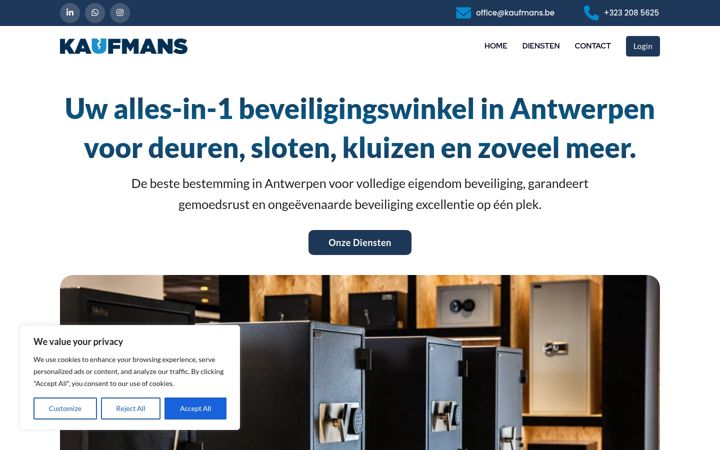Screenshot of kaufmans.be