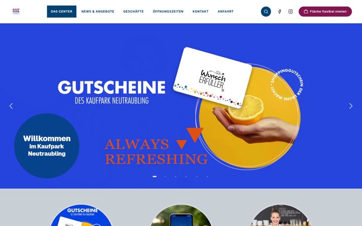 Screenshot of kaufpark-neutraubling.de