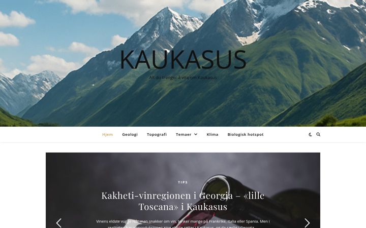 Screenshot of kaukasus.no