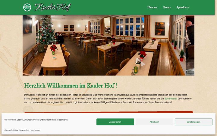 Screenshot of kauler-hof.de