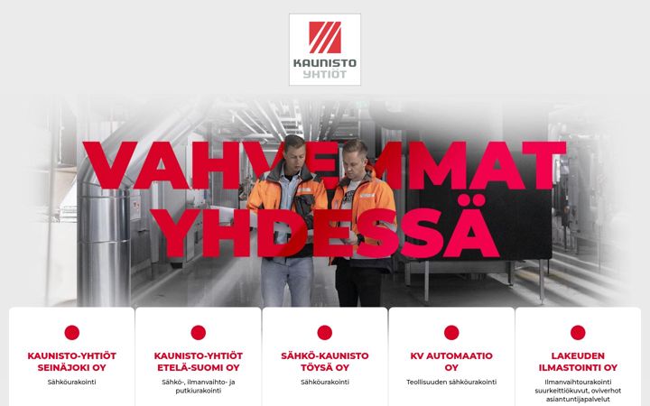 Skærmbillede af kaunisto-yhtiot.fi