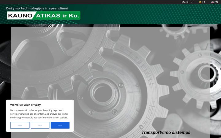 Screenshot of kauno-atikas.com