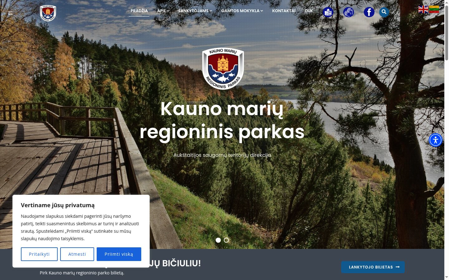 Képernyőkép a bármilyen interakció előtt megjelenő hozzájárulási bannerről