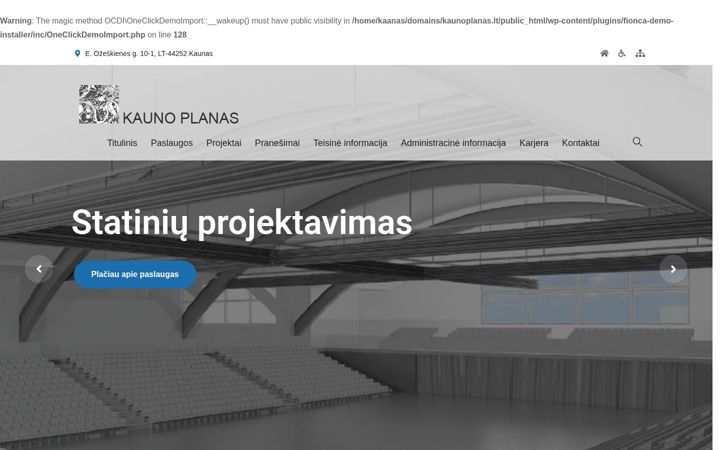 Screenshot of kaunoplanas.lt