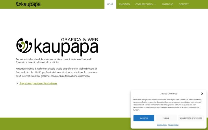 Screenshot of kaupapa.it