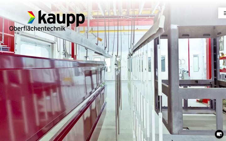 Ekrano kopija kaupp-oberflaechentechnik.de