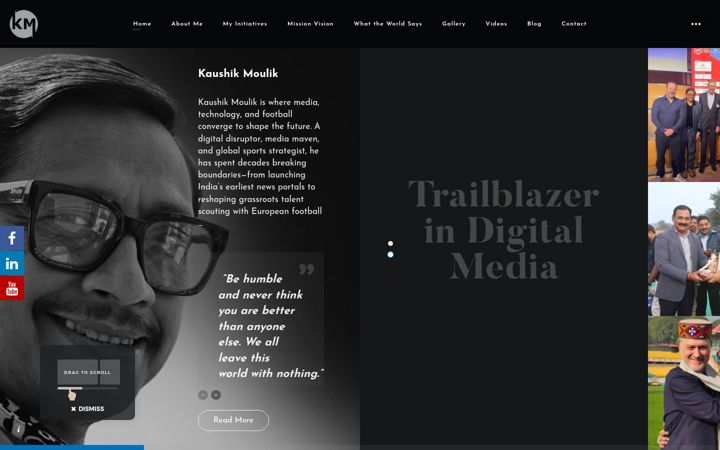 Screenshot of kaushikmoulik.com
