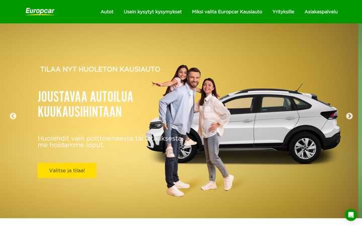 Capture d'écran de kausiauto.fi