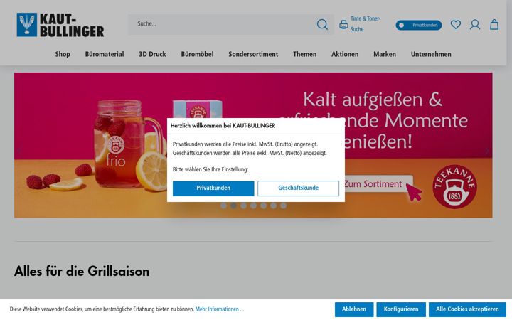 Screenshot di kautbullinger.de