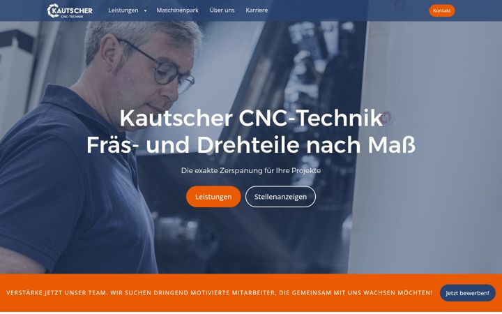 Screenshot of kautschercnctechnik.de