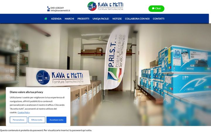 Screenshot of kavaemetti.it