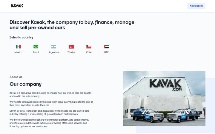 Screenshot di kavak.com