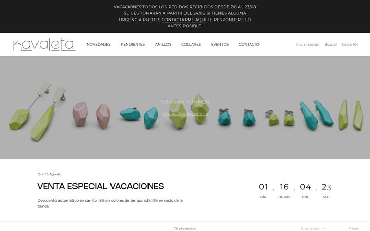 Screenshot of kavaleta.com