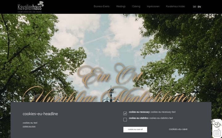Screenshot of kavalierhaus.at