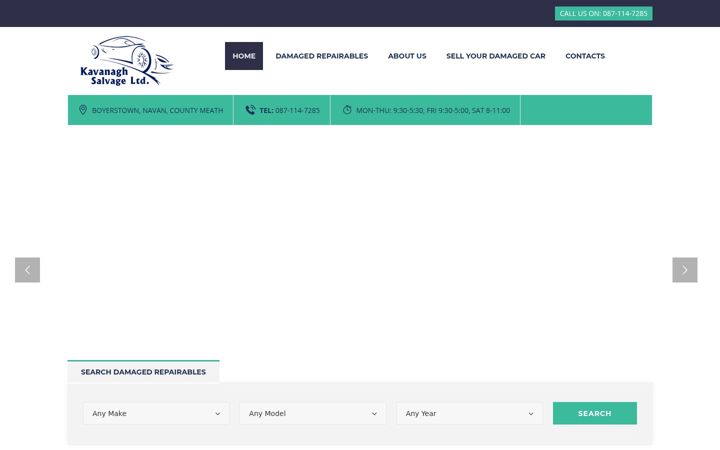 Screenshot of kavanaghsalvage.ie