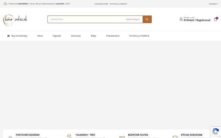 Screenshot of kavaonline.sk