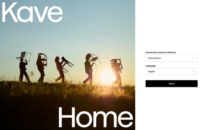 Screenshot di kavehome.com