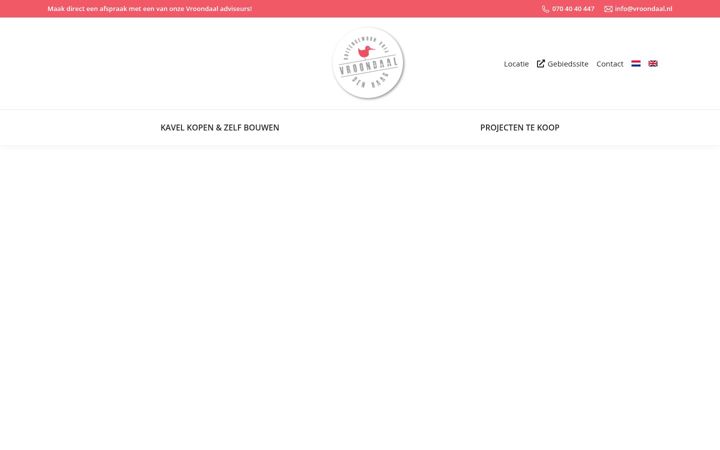 Screenshot of kavelsinvroondaal.nl