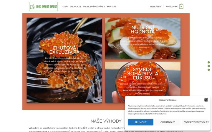 Screenshot of kaviarfood.cz