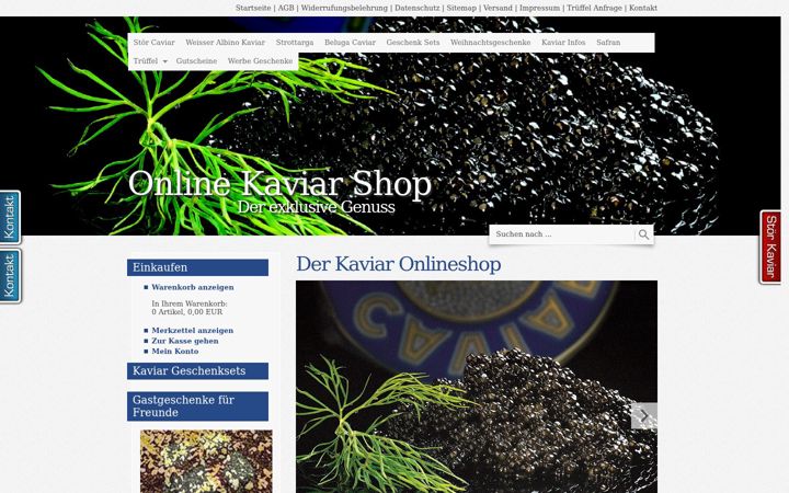 Screenshot of kaviarkitzbuehel.at