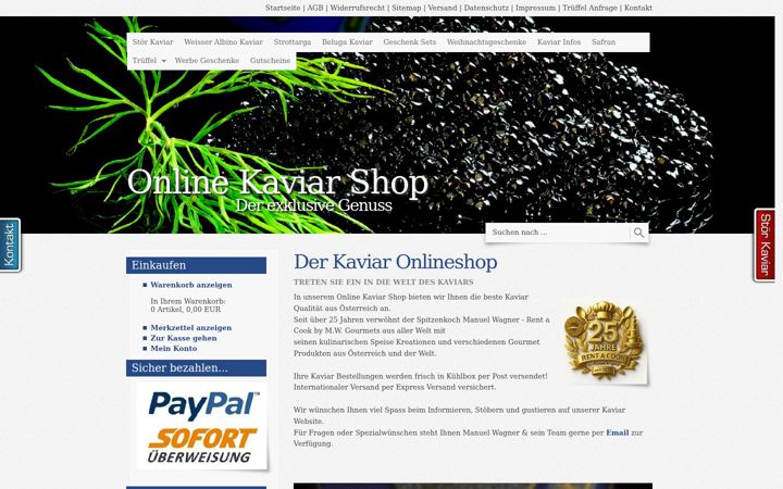 Screenshot of kaviarwien.at