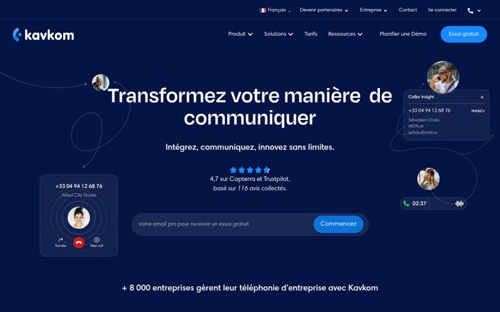 Screenshot of kavkom.com