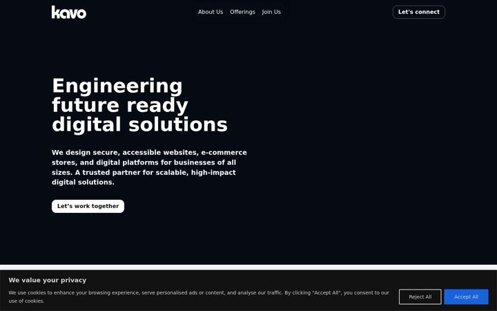Screenshot of kavodigital.com