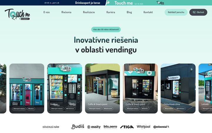 Screenshot of kavomaty.sk