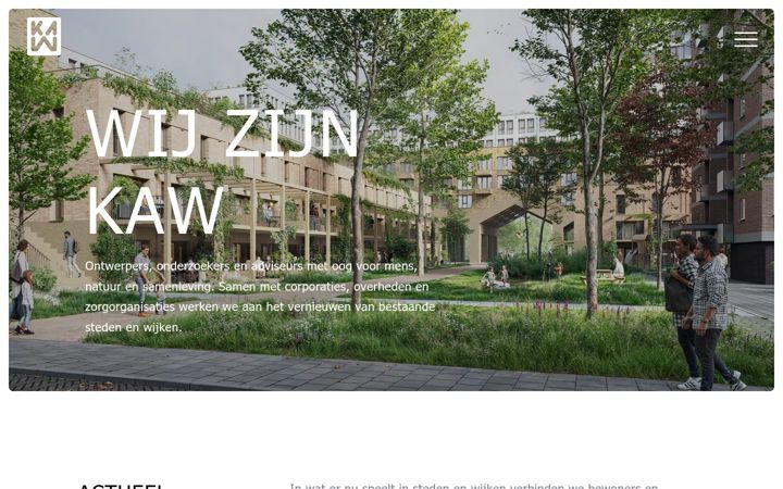 Screenshot of kaw.nl