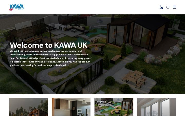 Screenshot of kawa-group.co.uk