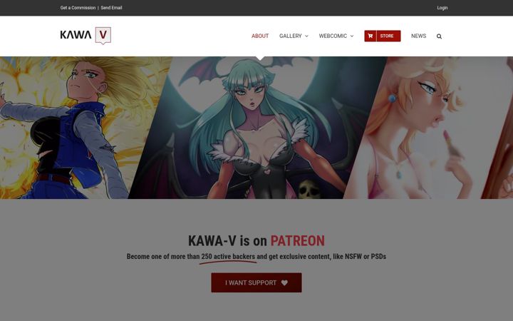 Screenshot of kawa-v.com