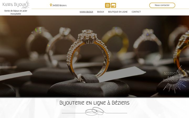 Screenshot of kawabijoux.fr