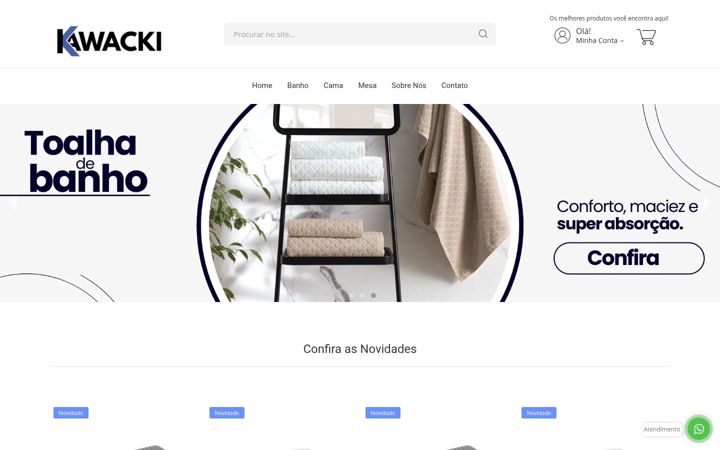 Screenshot of kawacki.com.br