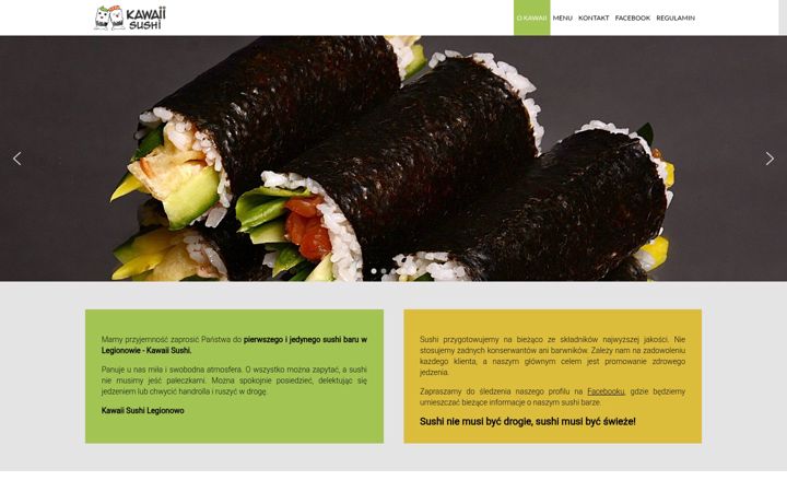 Screenshot of kawaiisushi.pl