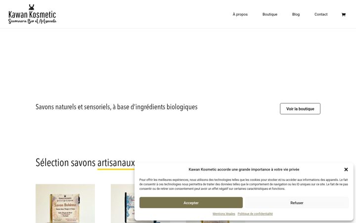 Screenshot of kawankosmetic.fr