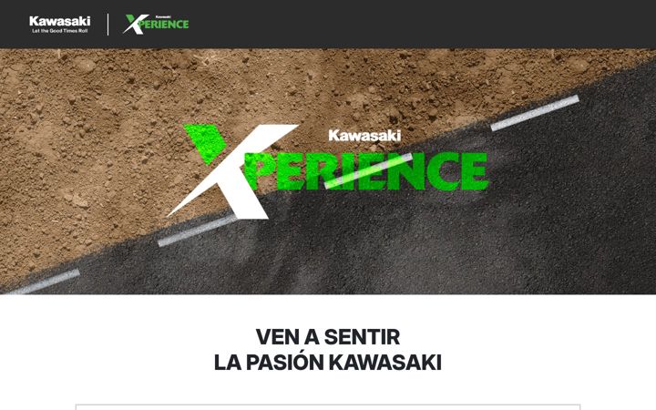 Screenshot of kawasakixperience.com