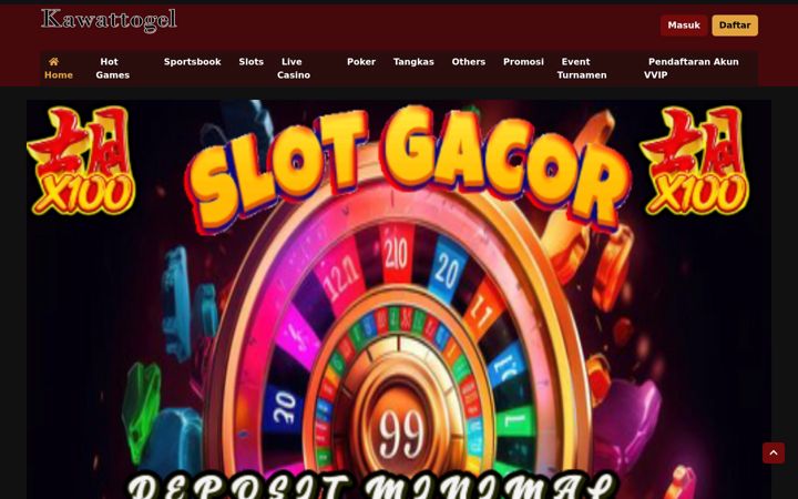Screenshot of kawattogel.com