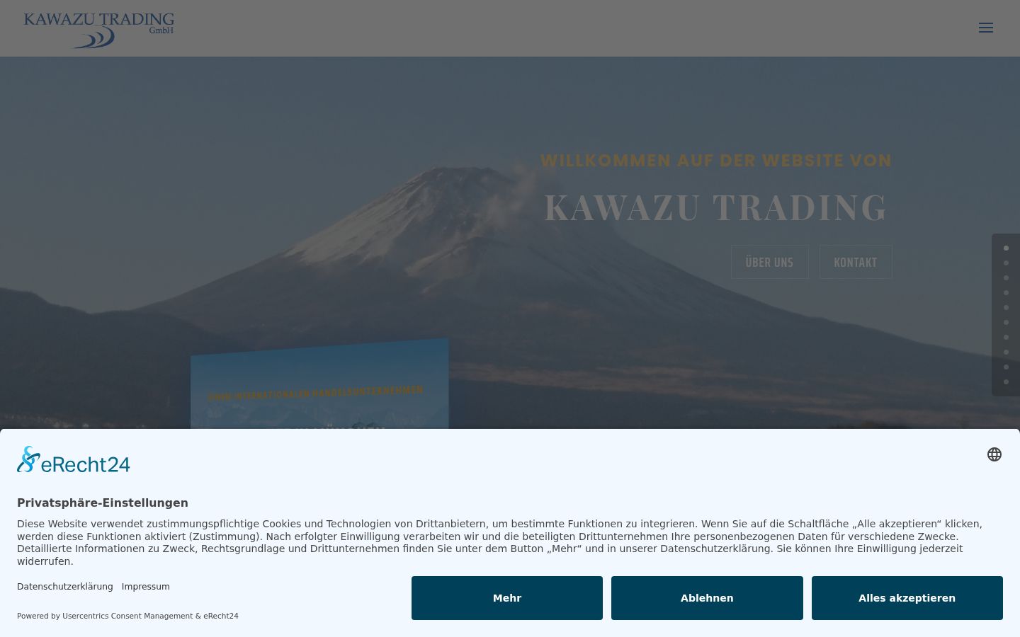 Screenshot tal-banner tal-kunsens muri qabel kwalunkwe interazzjoni