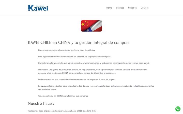 Screenshot of kaweichile.com