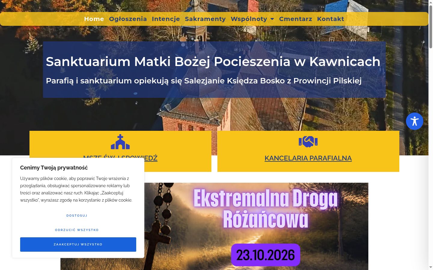 Kuvakaappaus suostumusbannerista, joka näytettiin ennen mitään vuorovaikutusta