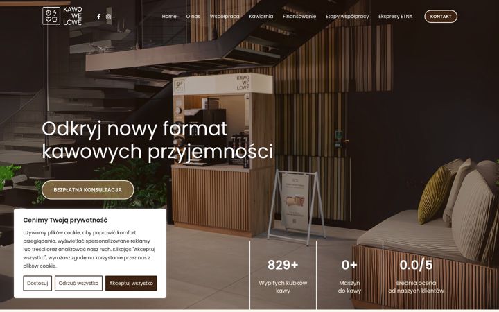 Screenshot of kawowelowe.pl