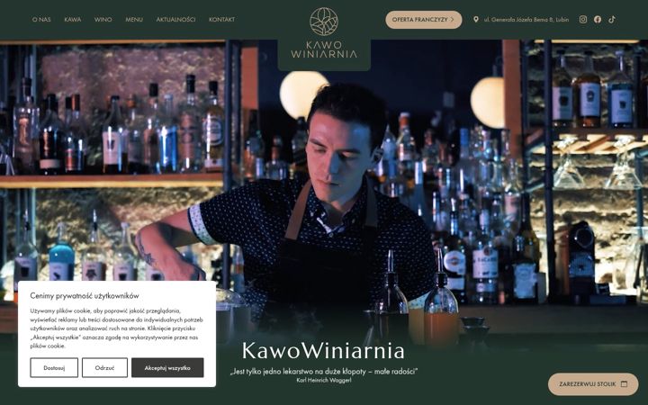 Screenshot of kawowiniarnia.pl