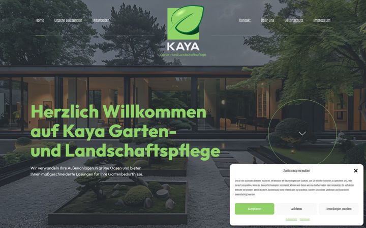 Screenshot of kaya-galabau.com